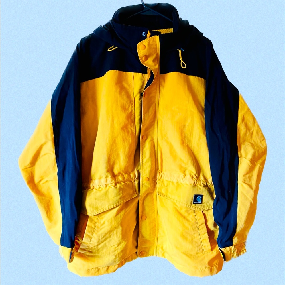 Carhartt 3XL Utility All Weather Mesh Parka Western Workwear Jacket HoodYellow